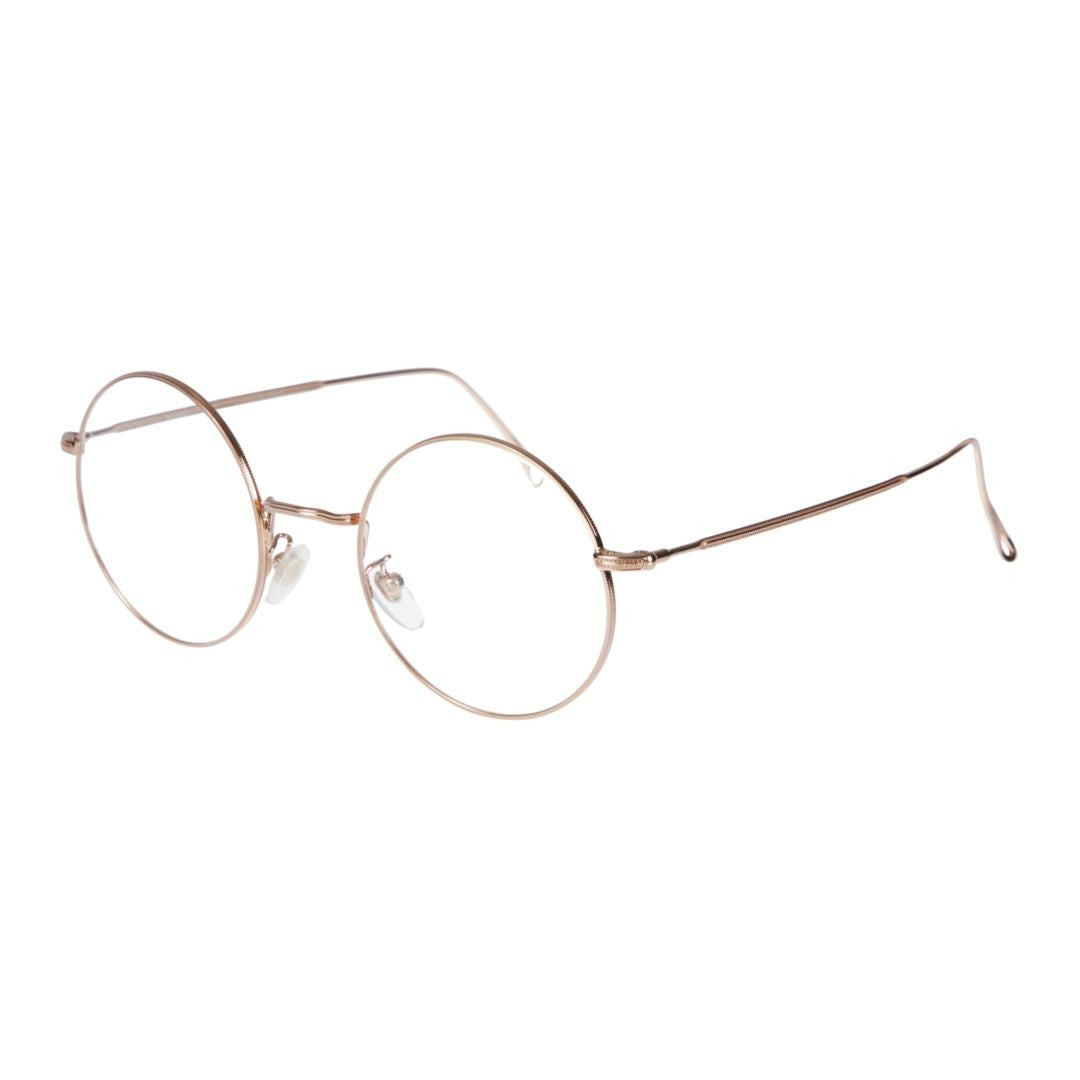 Kador Lucio Delicate Gold Metal Round Frame Eyeglasses