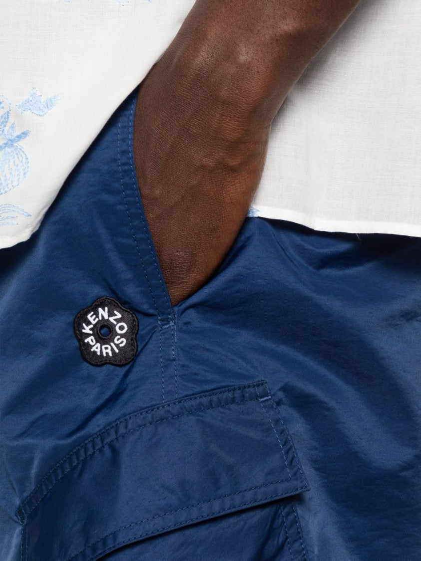 Kenzo Silk And Nylon Lightweight Summer Shorts