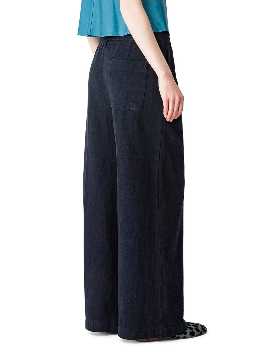 Forte Forte Wide-Leg Fluid Cotton Trousers