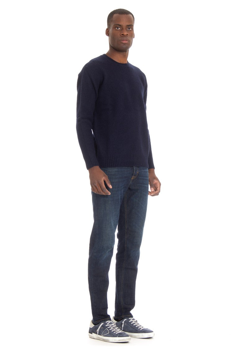 Drumohr Supersoft Brushed Wool Crewneck Sweater