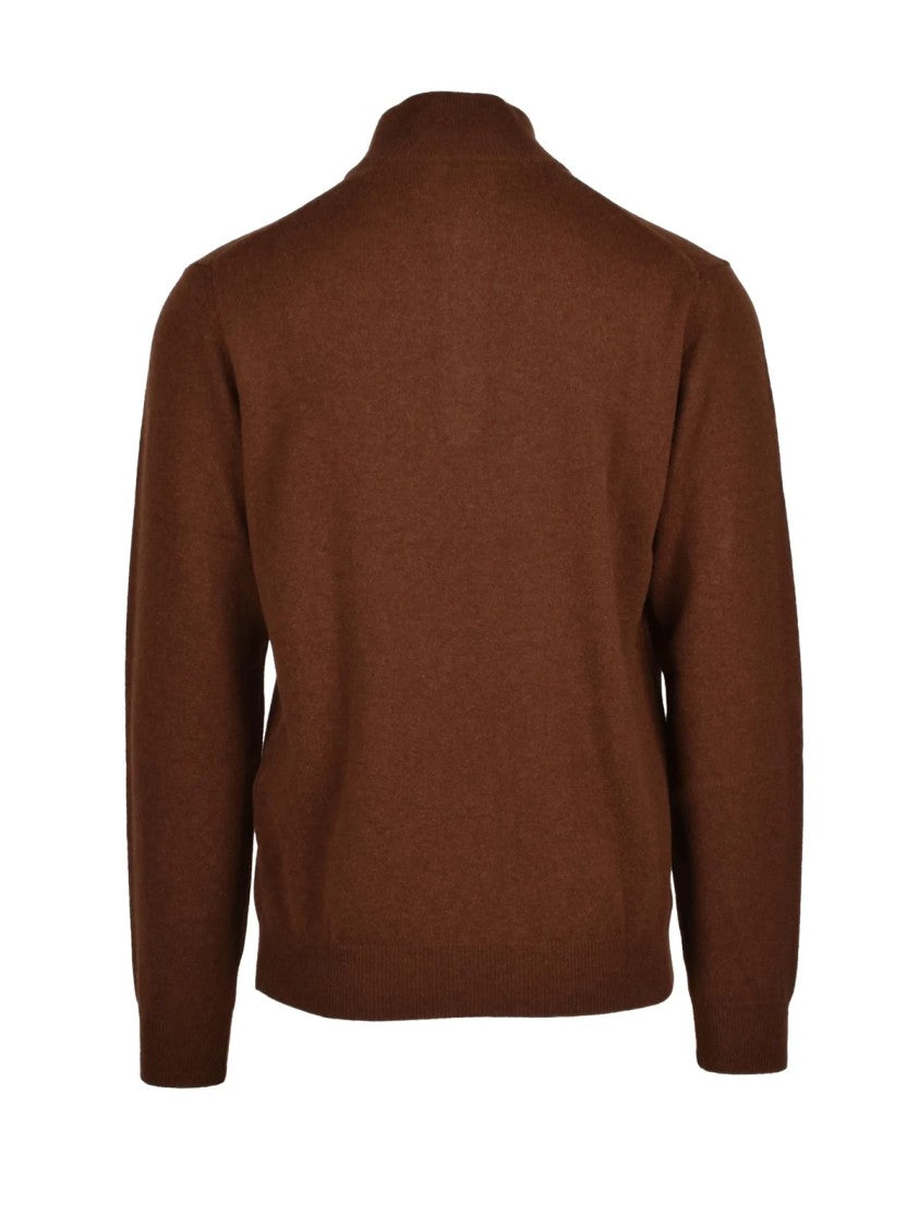 Gant Wool Pullover With Half-Zip Closure And Embroidered Logo