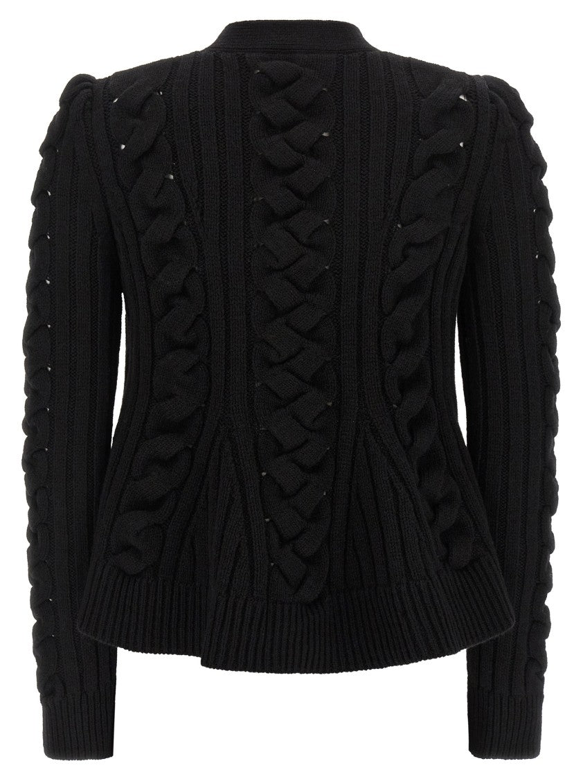 Mcqueen Braided Wool Cardigan