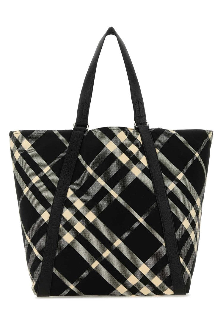 Burberry Embroidered Fabric Festival Shopping Bag