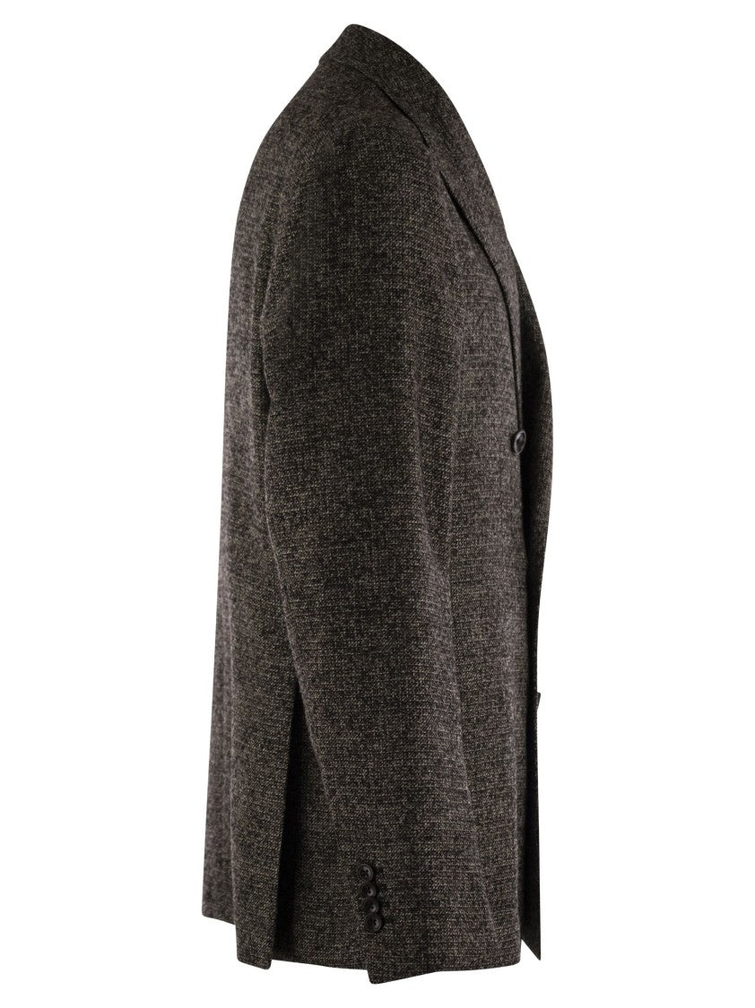 Tagliatore Double-Breasted Jacket In Wool Blend