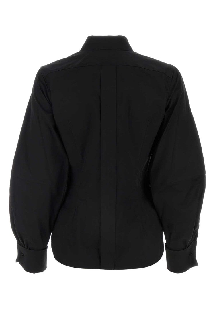 Max Mara Black Stretch Poplin Pagina Shirt