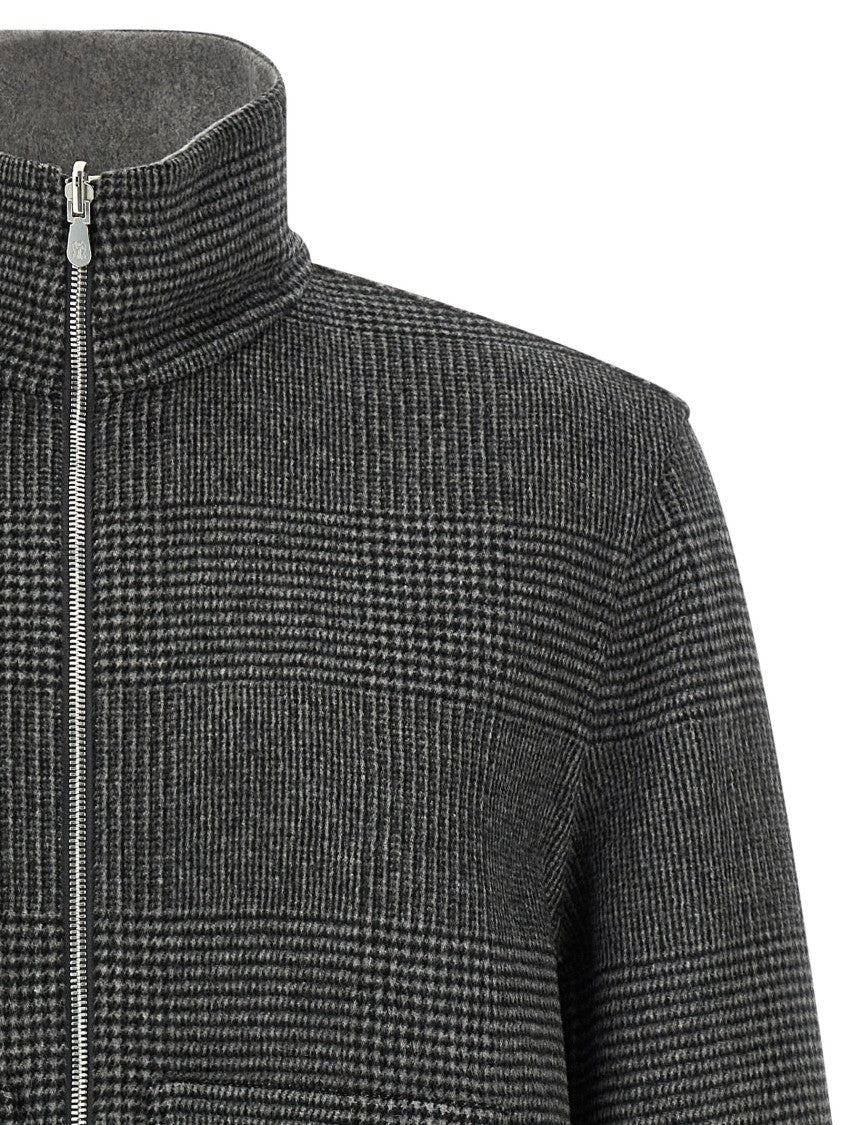 Brunello Cucinelli Cashmere Reversible Bomber Jacket
