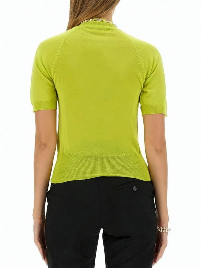 Vivienne Westwood Fitted Turtleneck Sweater In Lime Green