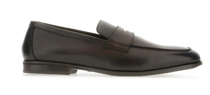 Doucal's Brown Smooth Leather Loafers