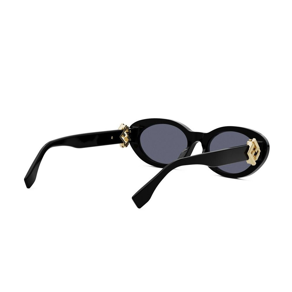 Fendi Ff Diamonds Skinny Oval Sunglasses