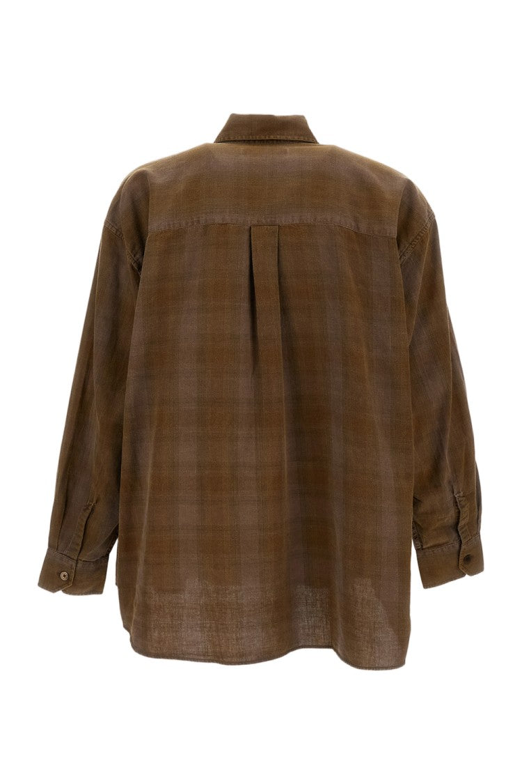 Our Legacy Check Brown Cotton Overshirt