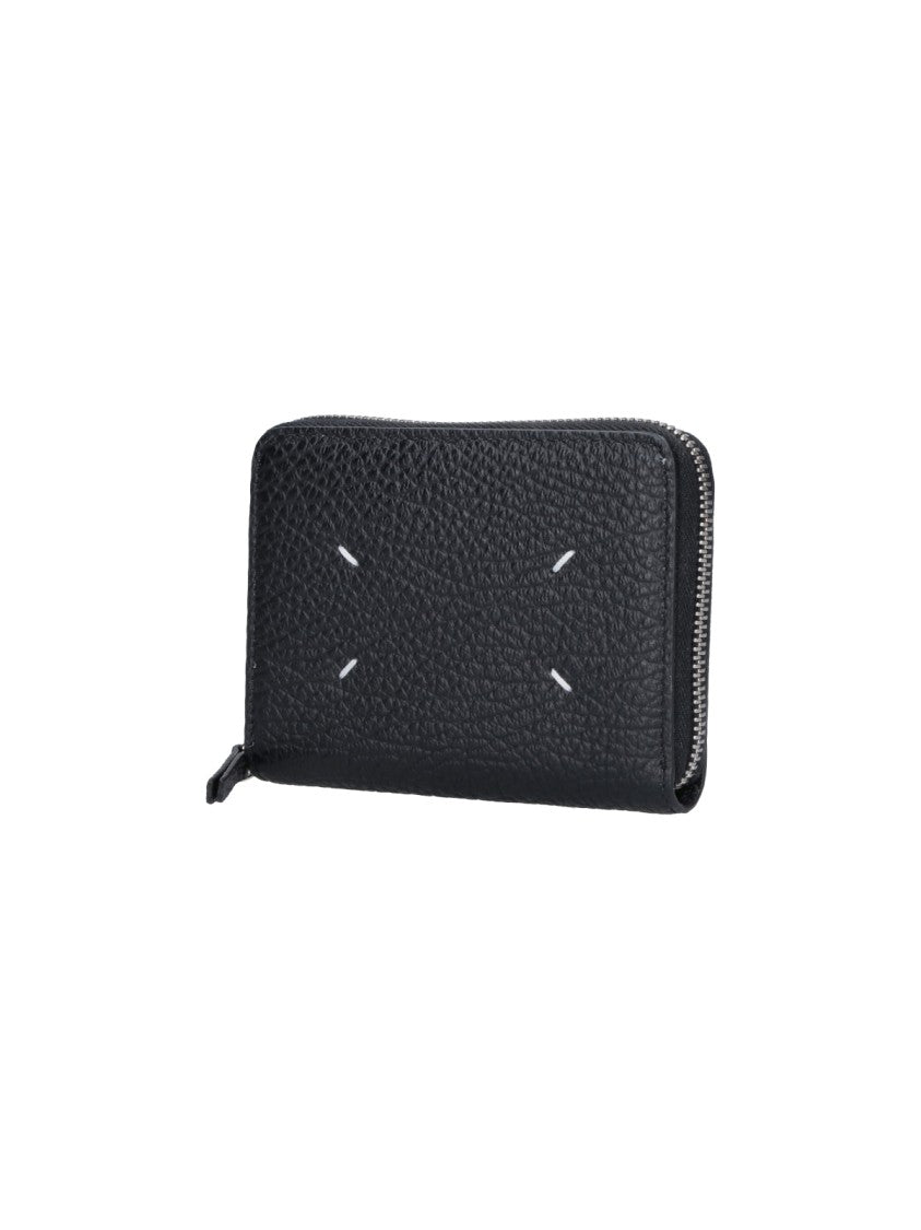 Maison Margiela Black Four Stitches Leather Wallet