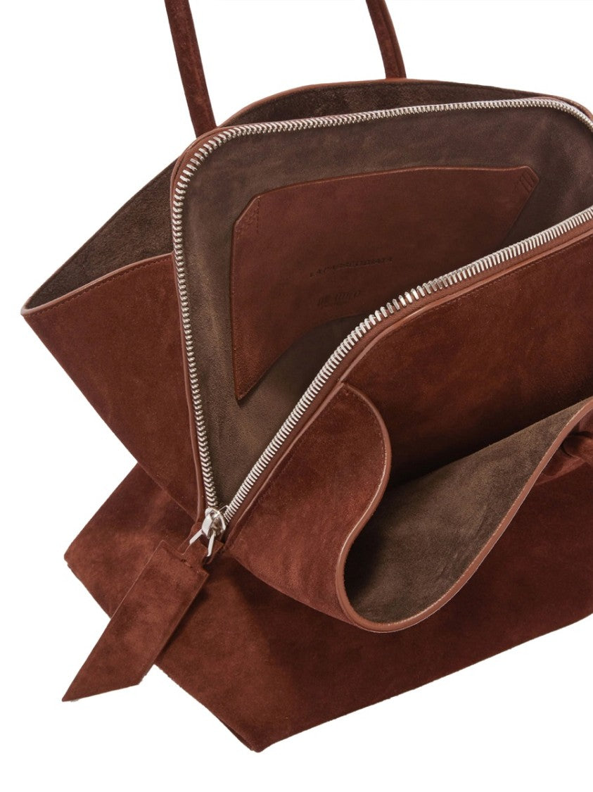 The Attico The Walk Medium Suede Shoulder Bag