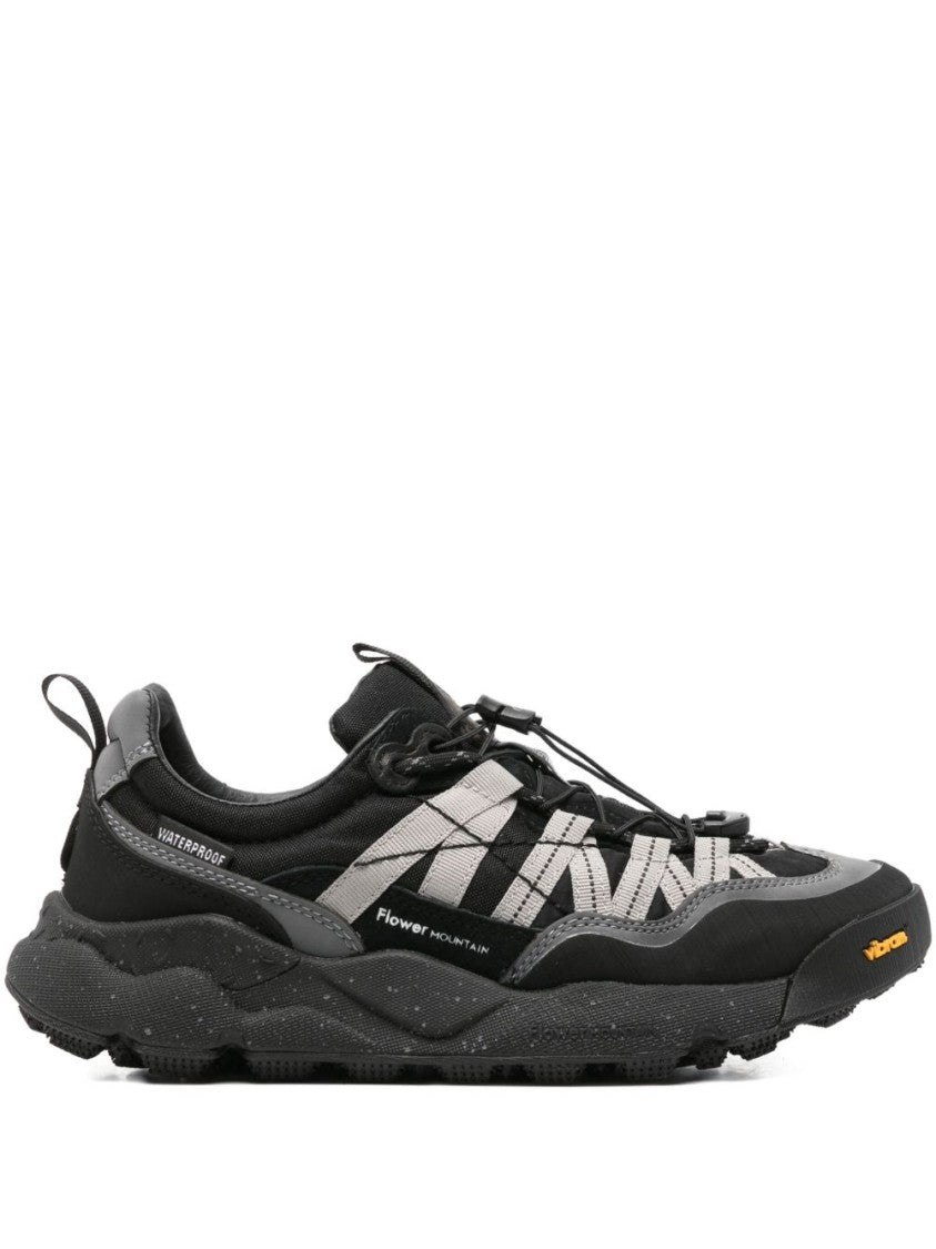 Flower Mountain Calf Leather Sneakers With Unique Lacing System