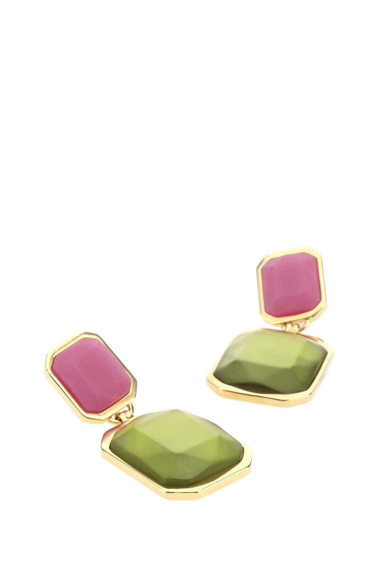 Saint Laurent Golden Metal Earrings