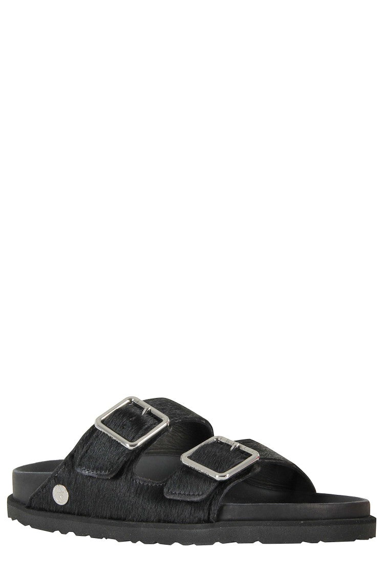 Birkenstock Pony Skin Slide Sandal With Adjustable Buckles