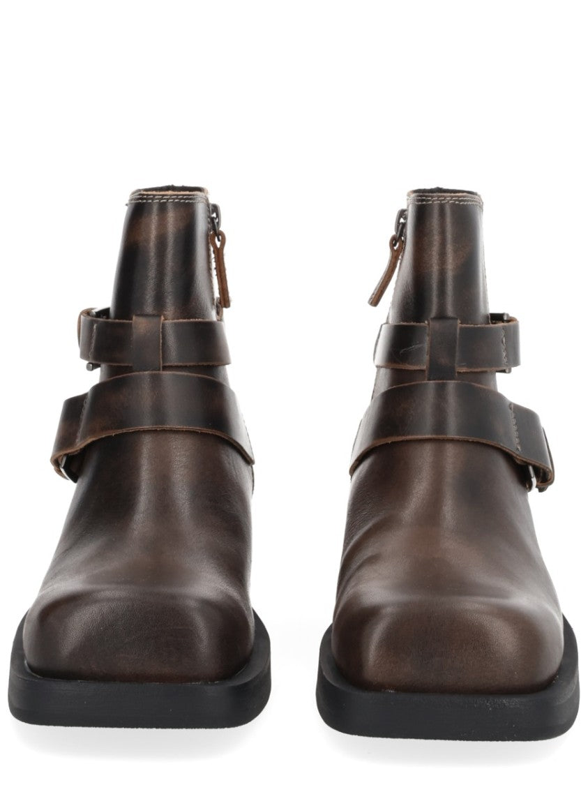 Ash Yuri Distressed Ankle Boots