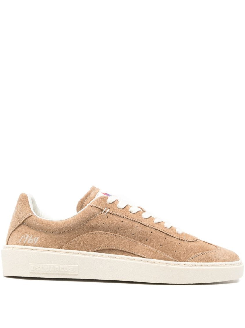 Dsquared2 Low-Top Brown Calf Leather Sneakers