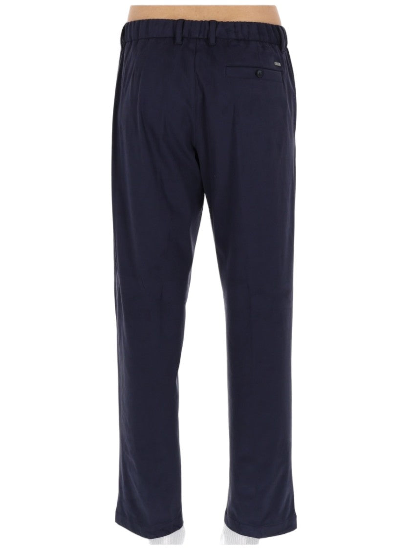 Herno Relaxed-Fit Trousers With Drawstring Waist And Tapered Leg