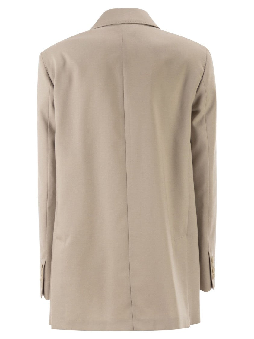 Max Mara Mxmmitico - Double-Breasted Blazer In Wool/Mohair/Silk Blend