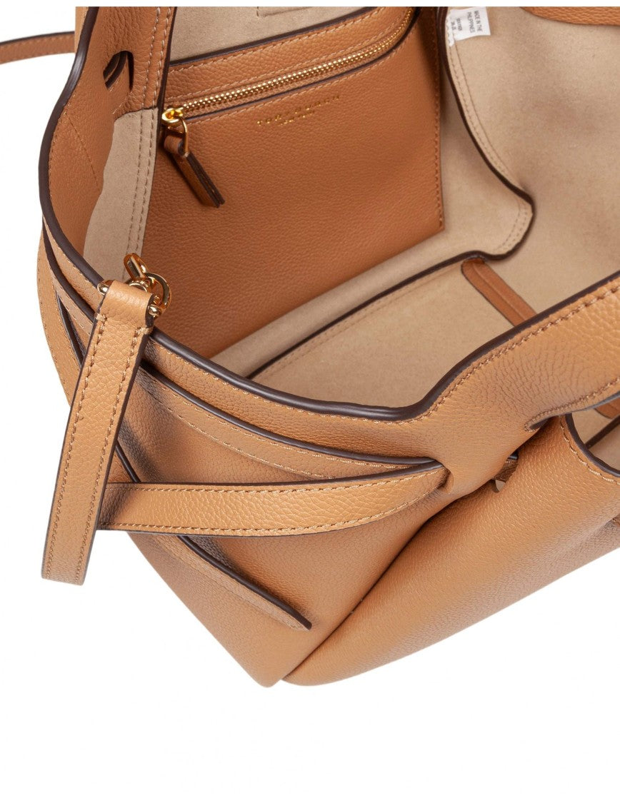 Tory Burch Romy Tote Leather Handbag Color Tiramisu'