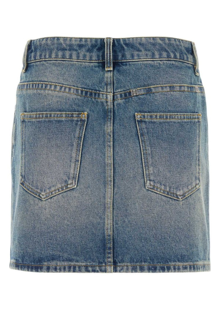 Givenchy Denim Mini Skirt