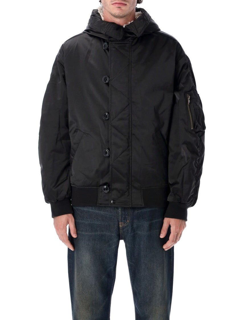 Isabel Marant Marant Elroy Short Quilted Satin Nylon Coat