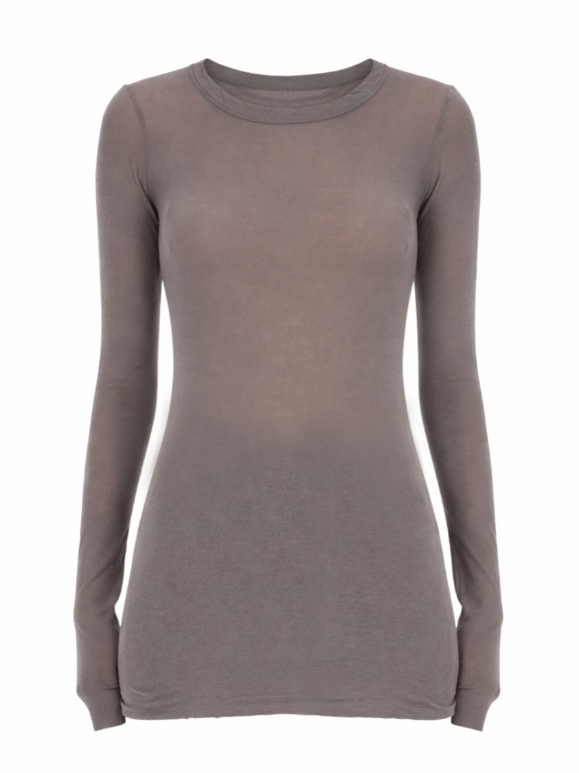 Rick Owens Fitted Cotton Center Seam T-Shirt