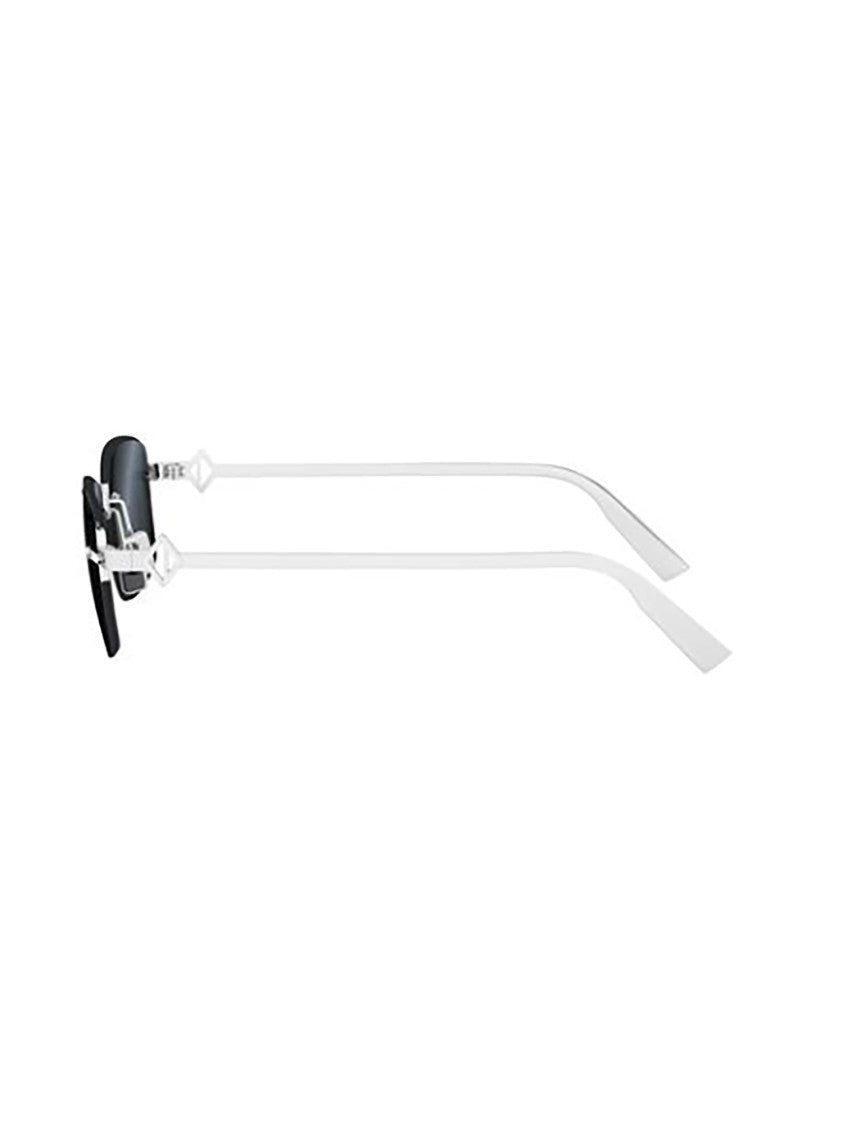 Dior Black Cd Diamond S11u Rimless Sunglasses
