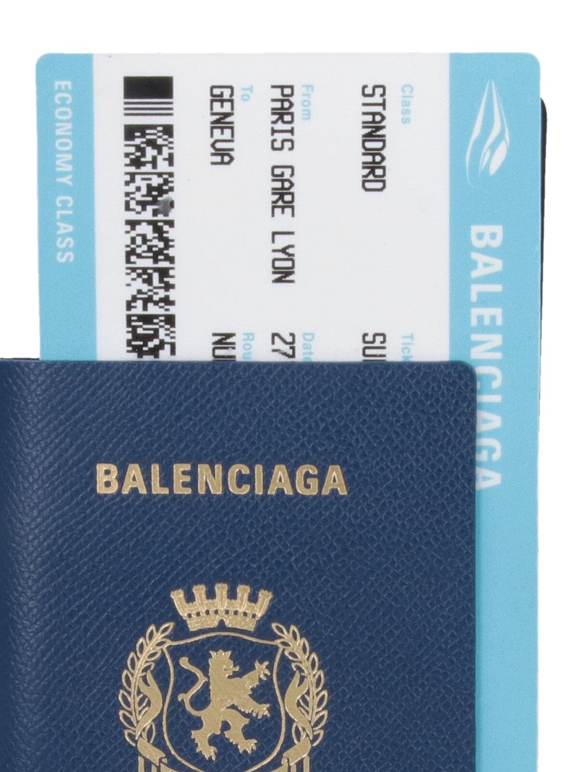 Balenciaga Passport' Long Wallet – Blue
