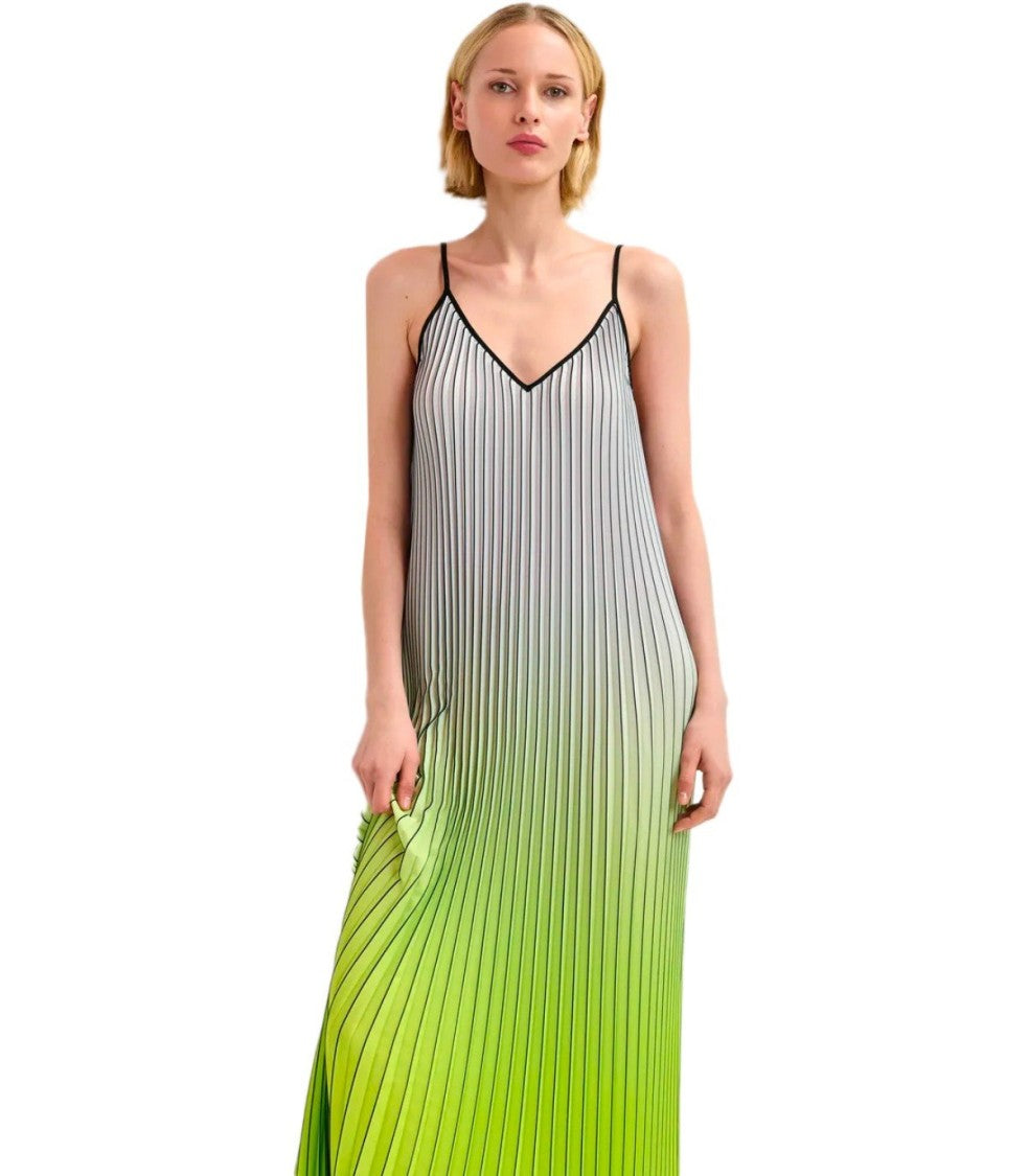 Essentiel Antwerp Haurus Green Long Dress