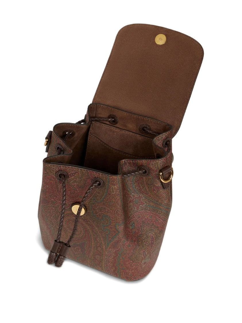 Etro Arnica Compact Paisley Patterned Small Backpack
