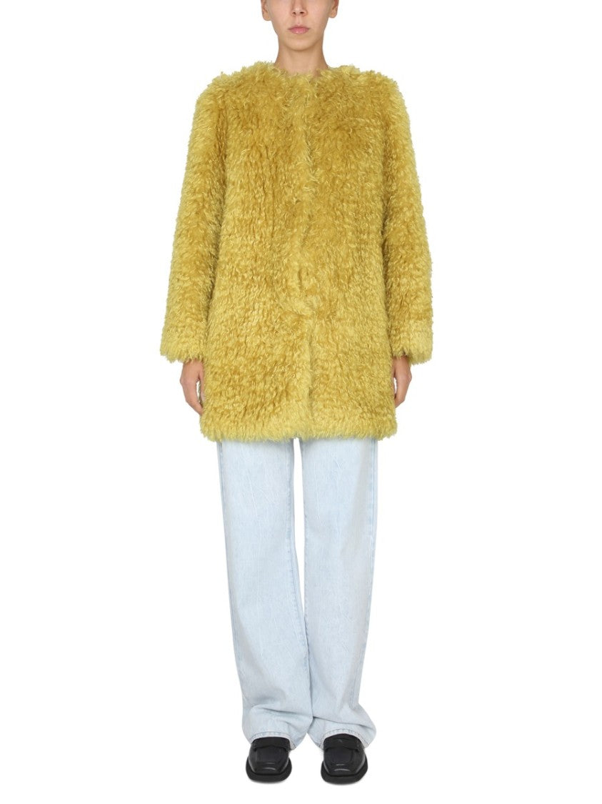 Becagli Since 1994 Textured Faux Fur Coat