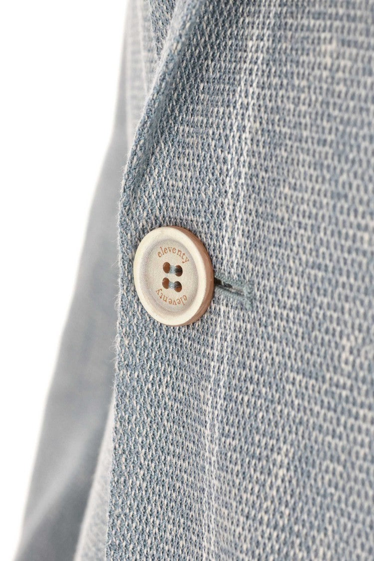 Eleventy Comfort Linen-Cotton Checked Jacket