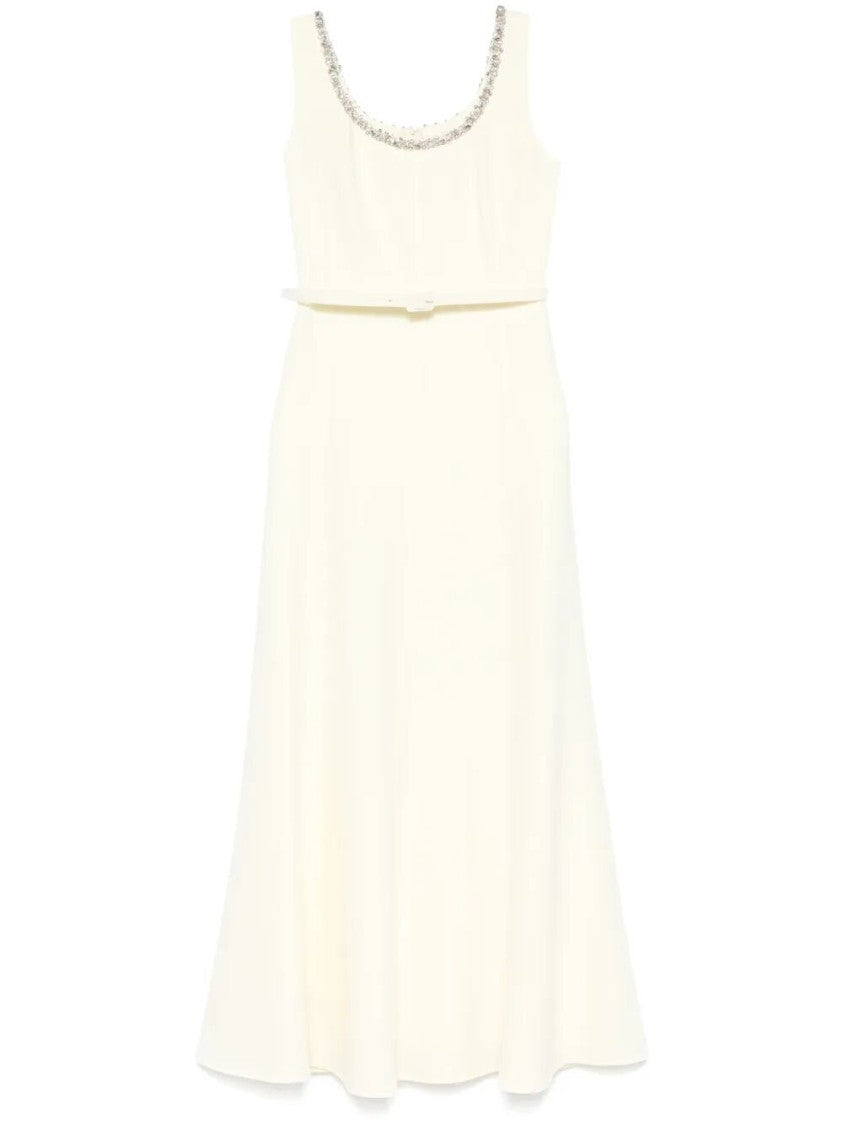 Roland Mouret Embellished Heavy Cady Midi Dress