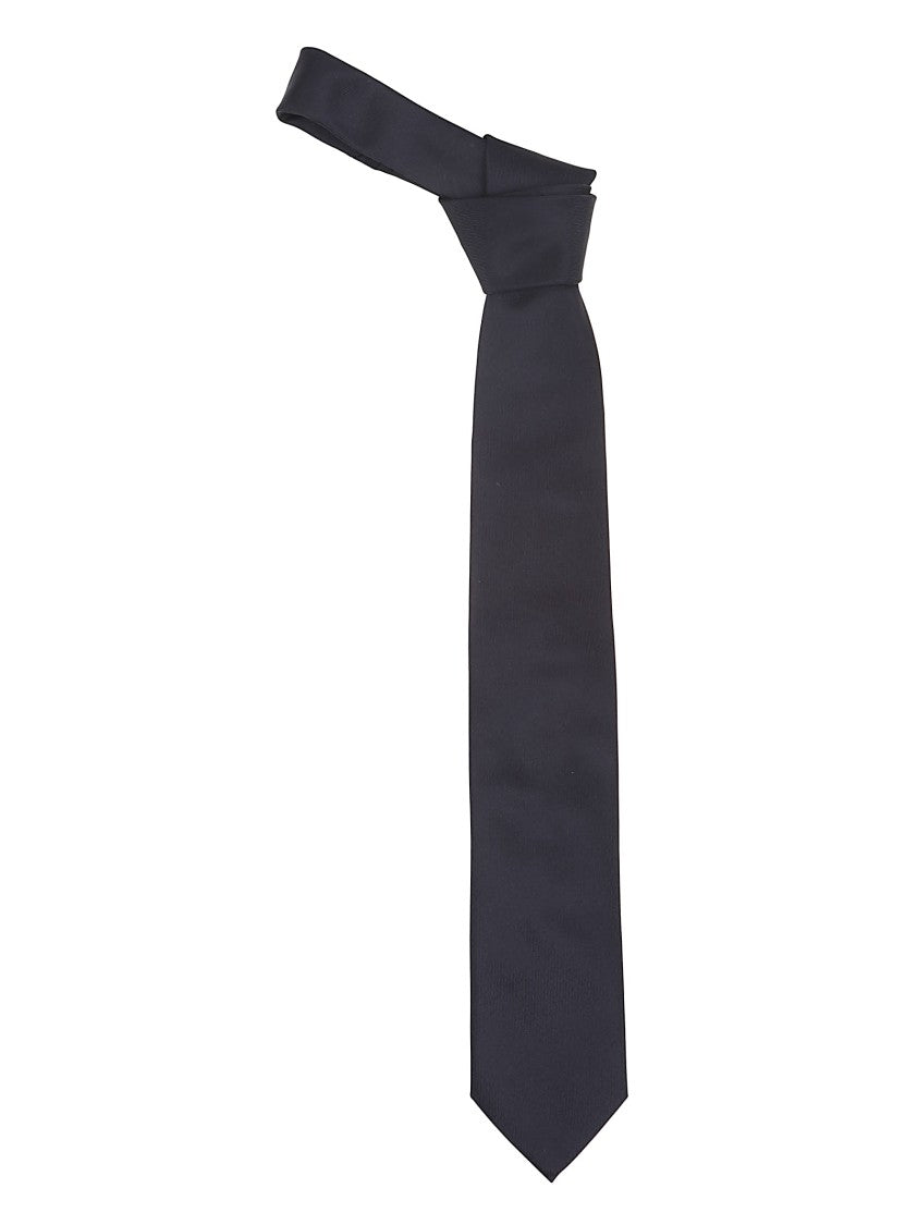 Lardini Narrow Silk Necktie With Pointed Tip