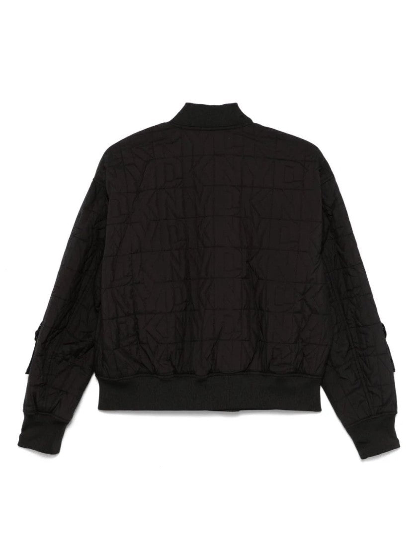 Dkny L/S Quilted Stack Logo Bomber