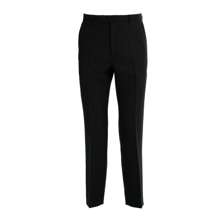 Gucci Tailored Black Fo Pants With Classic Waistband
