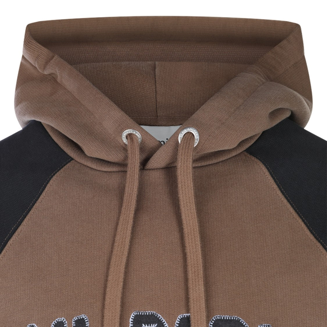 Ami Paris Brown And Black Cotton Sweatshirt