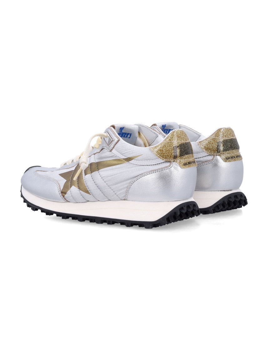 Golden Goose Metallic Silver Sneakers