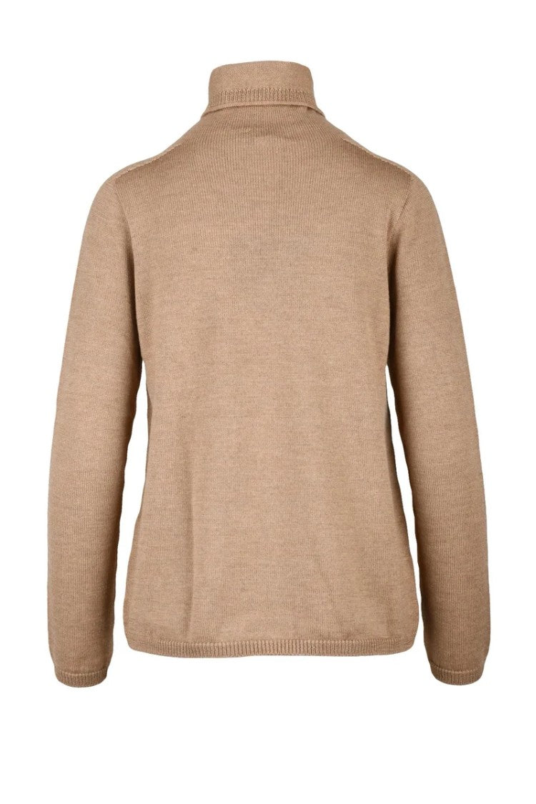 Max Mara High Neck Sweater - Beige
