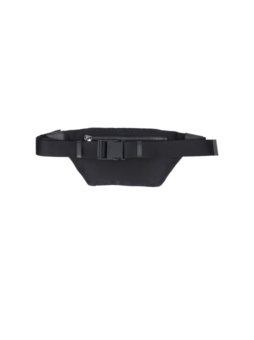 Jimmy Choo "Finsley" Black Nylon Belt Bag