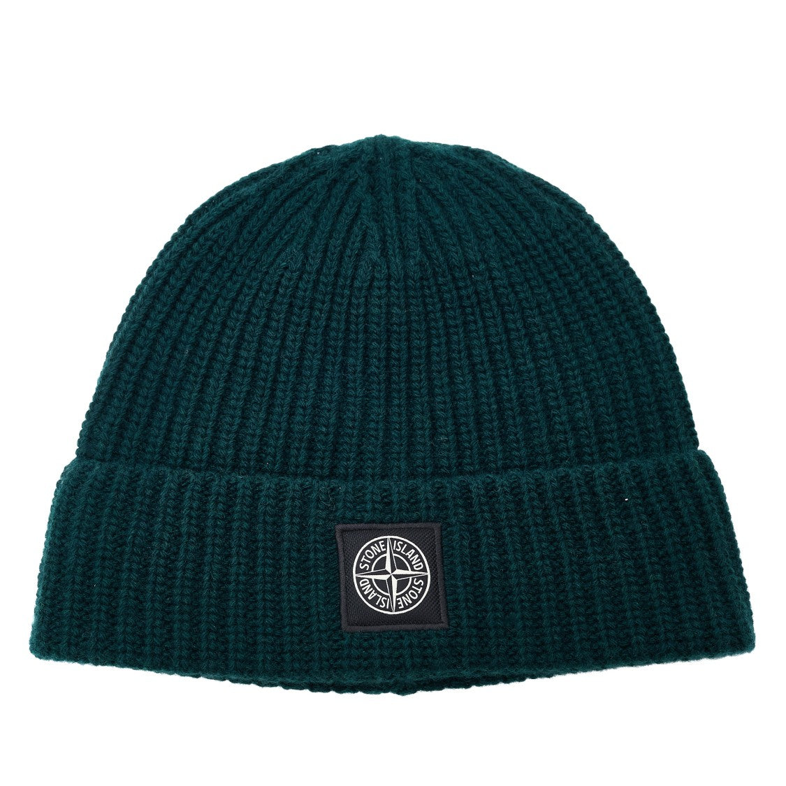 Stone Island Compass Patch Lightweight Wool Beanie Hat