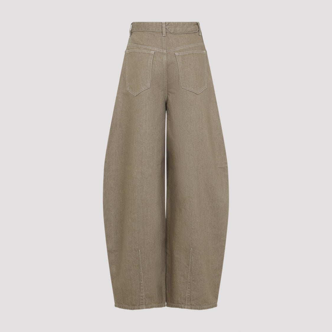 Jacquemus The Ovalo De-Nîmes Beige Cotton Jeans