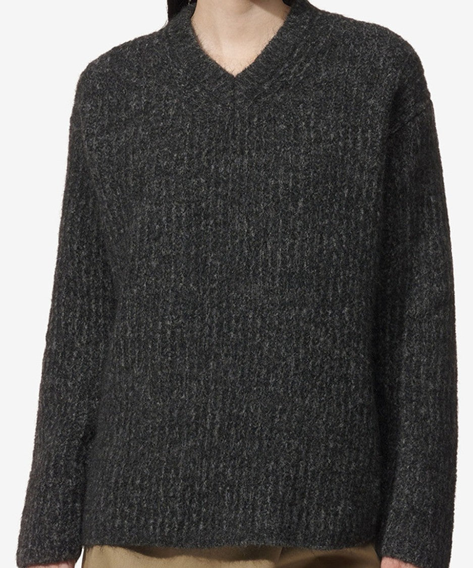 Max Mara Ribbed Knit Sweater With Classic Round Neckline
