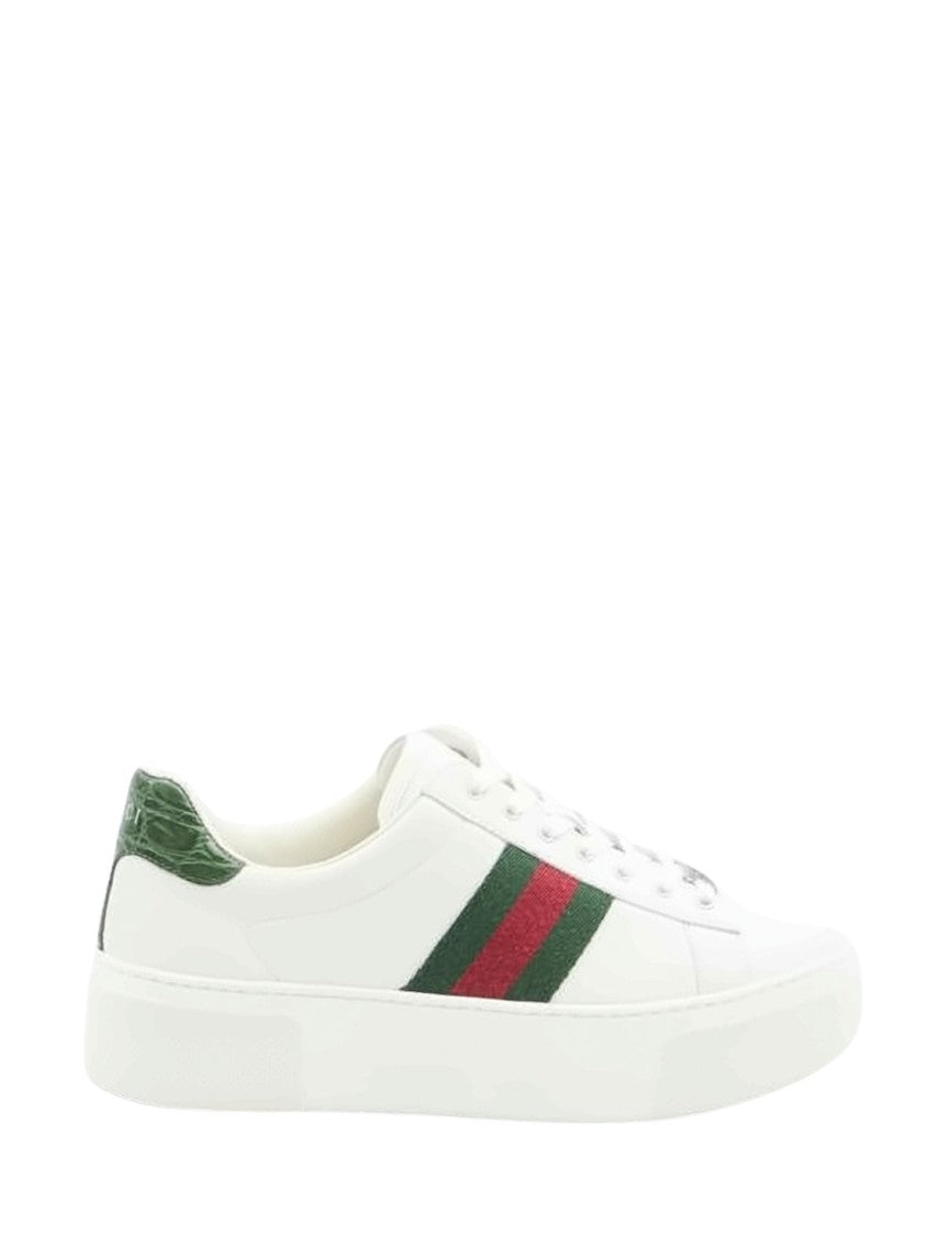 Gucci Low-Top Sneakers With Signature Striped Fabric