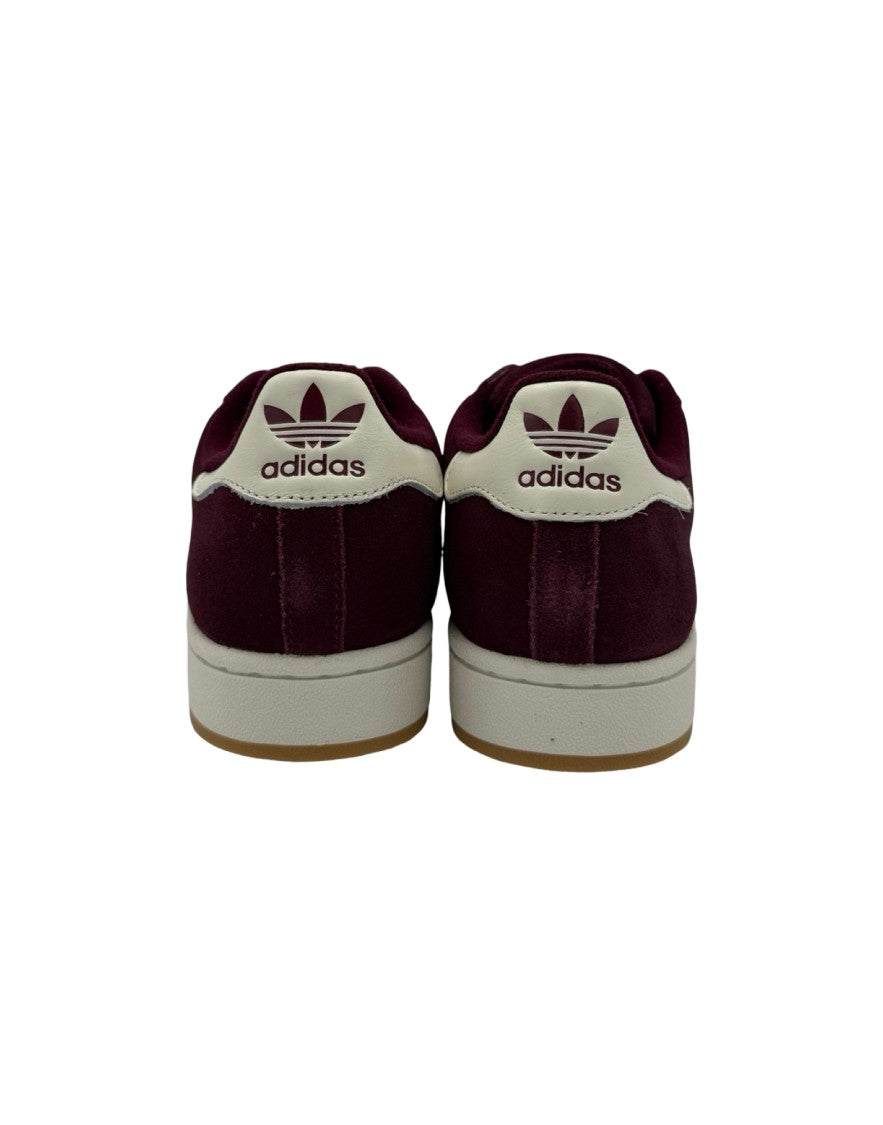 Adidas Originals Low-Top Burgundy Suede Sneakers With Contrasting Details