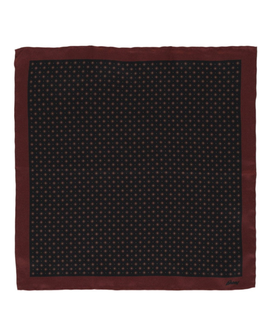 Brioni Patterned Silk Pocket Square