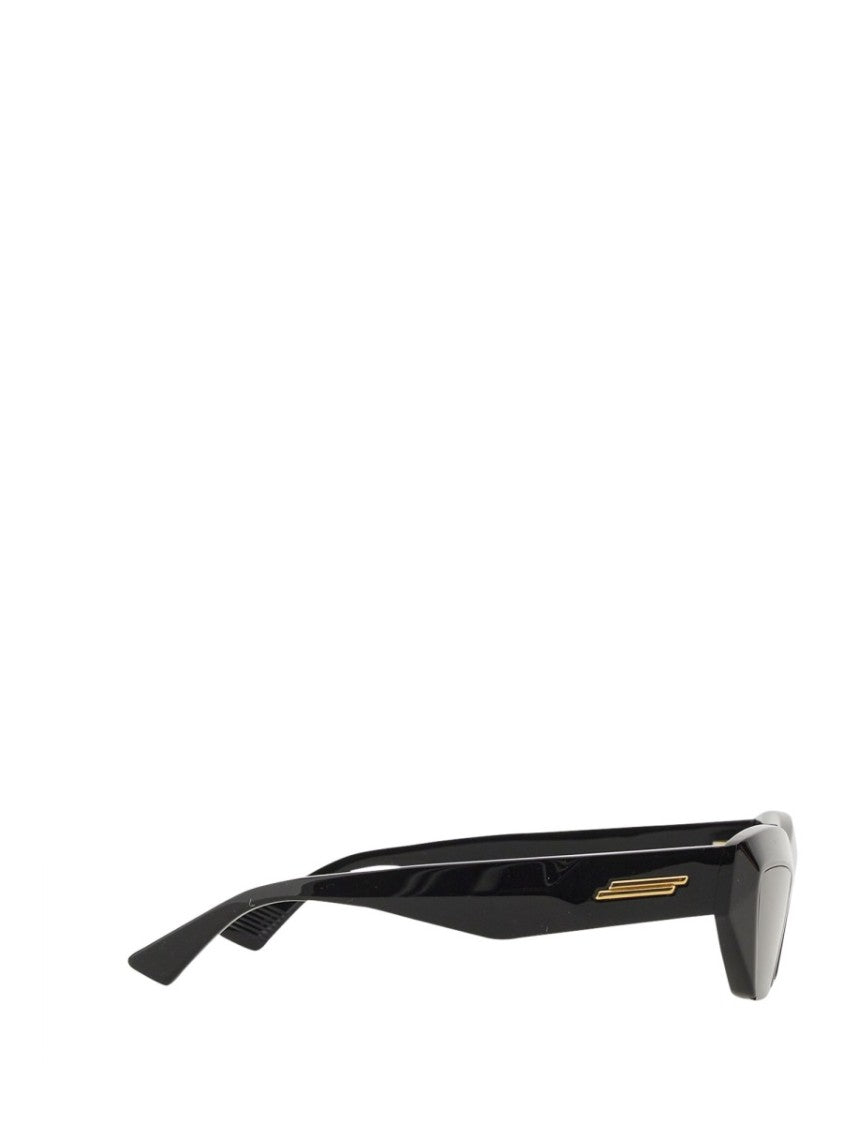 Bottega Veneta Sculptured Cat Eye Sunglasses With Glossy Finish