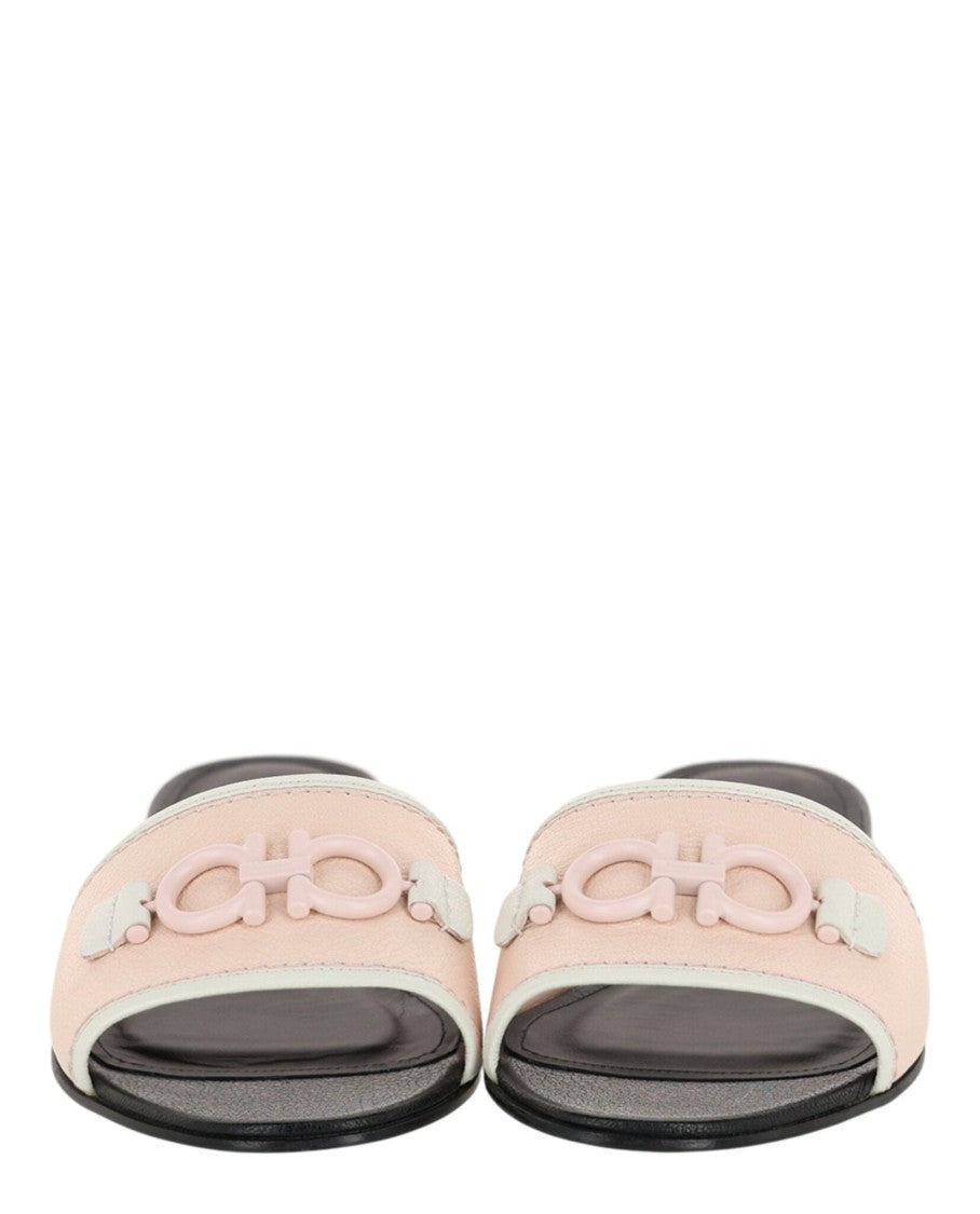 Ferragamo Rhodes Leather Slides