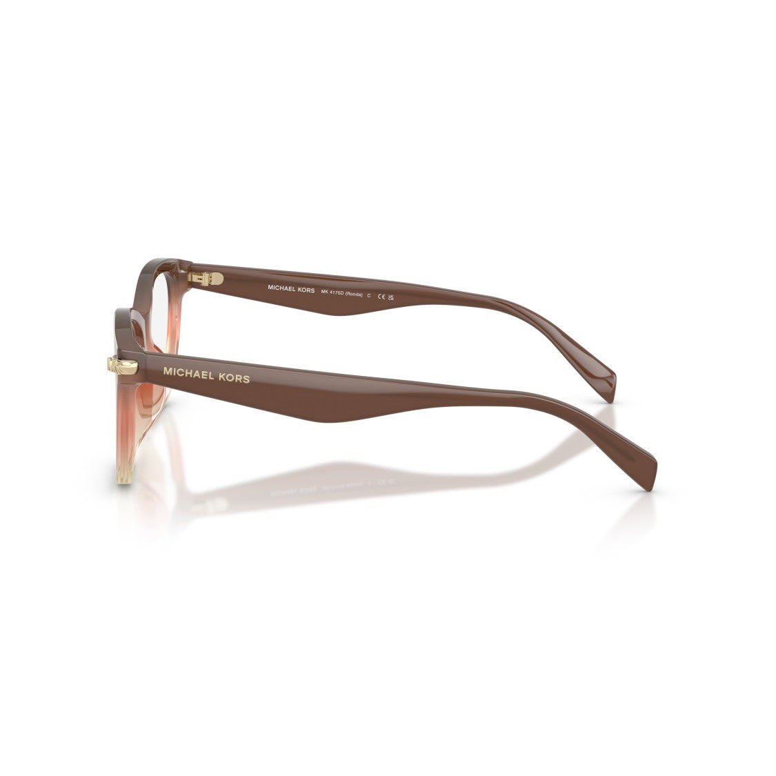 Michael Kors 0Mk4175d Square Frame Gradient Eyeglasses With Gold Accents